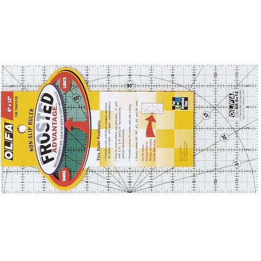 QR6x12 Quilt Ruler NonSlip