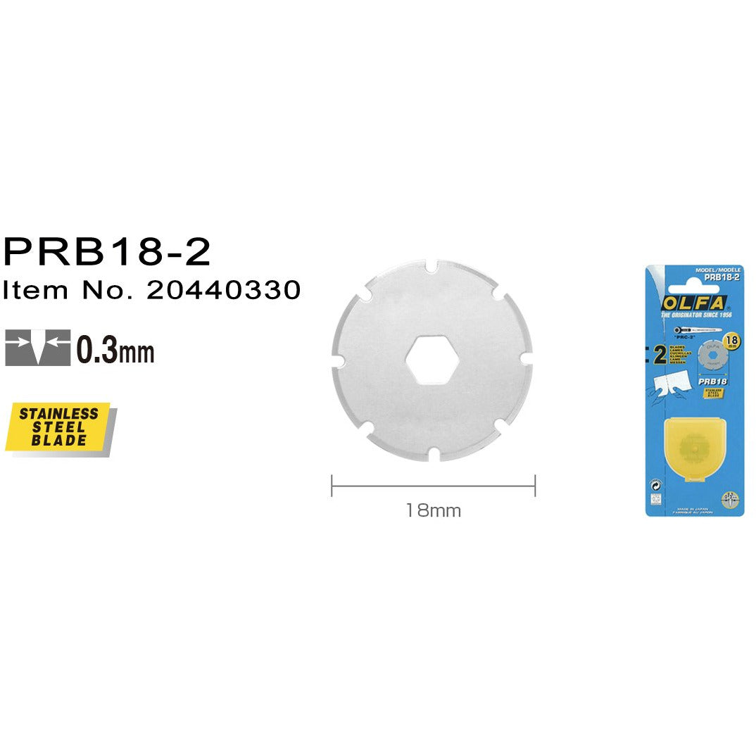 PRB182 Rullblad 18 mm 2pack