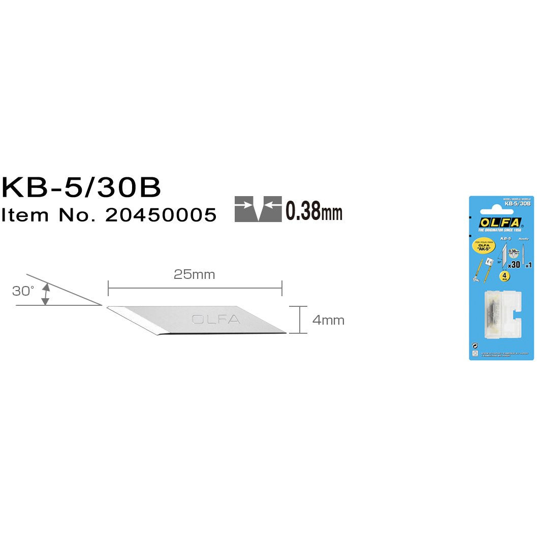 KB5 / 30B blad & reserve nål