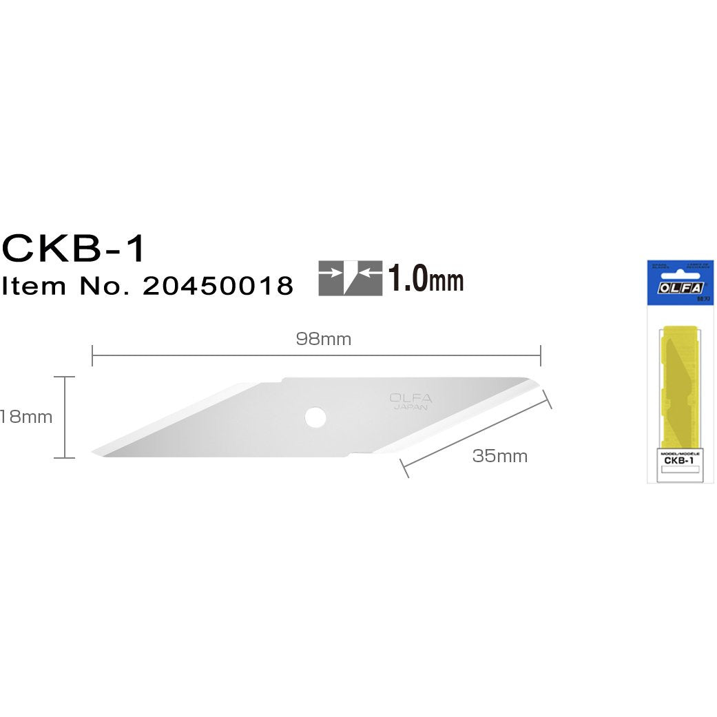 CKB1 Knivblad 20 mm 2pack