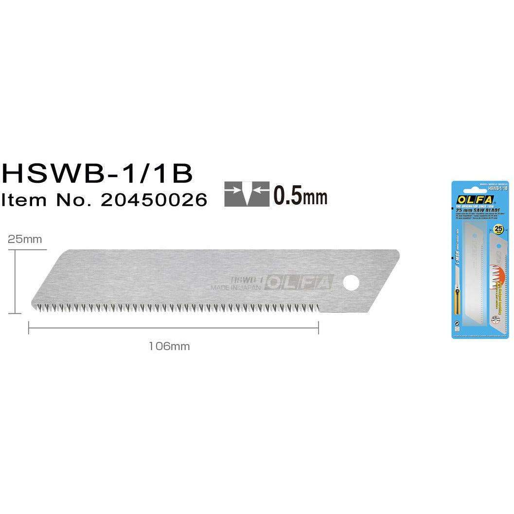 HSWB-1/1B sågblad 25 mm