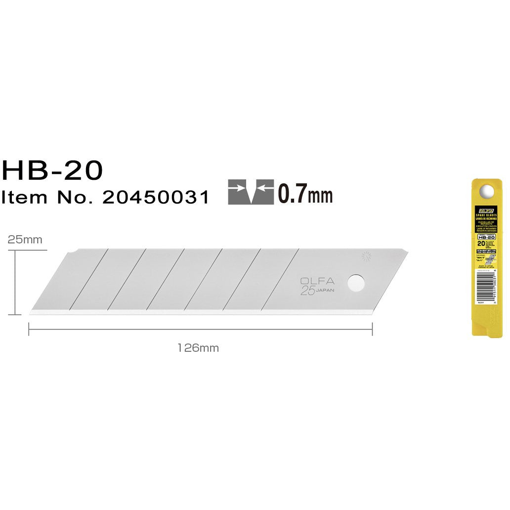 HB-20 Brytblad 25 mm 20-pack