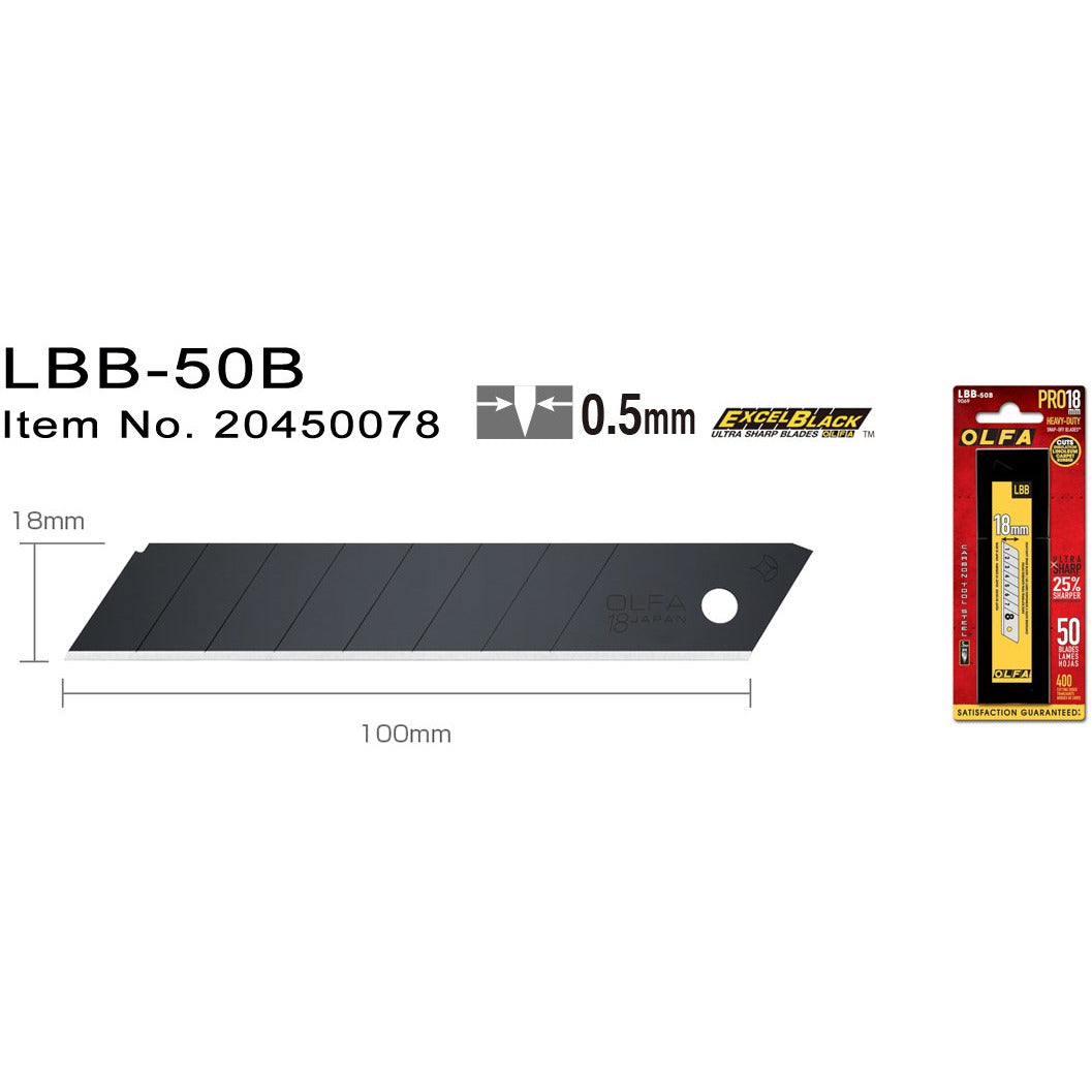 LBB-50B Brytblad 18 mm svarta