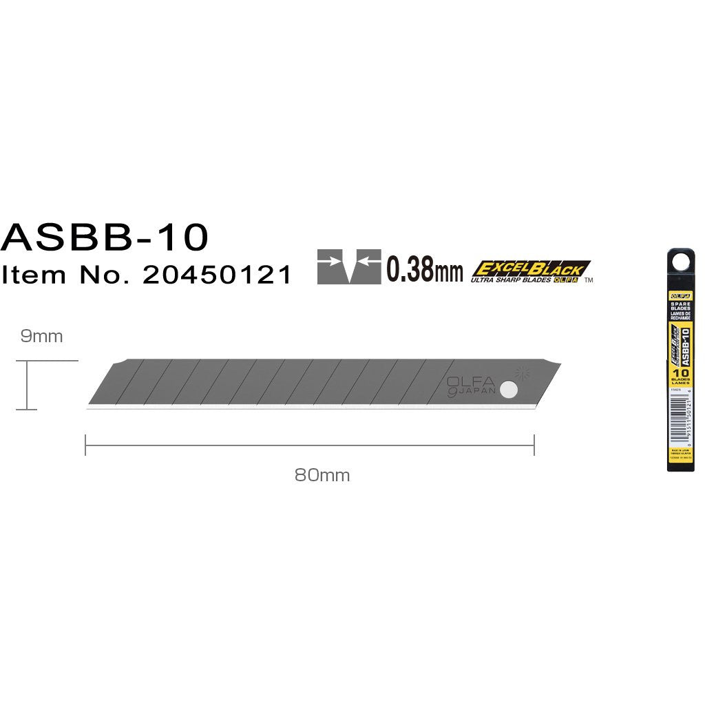 ASBB-10 Brytblad 9 mm svarta