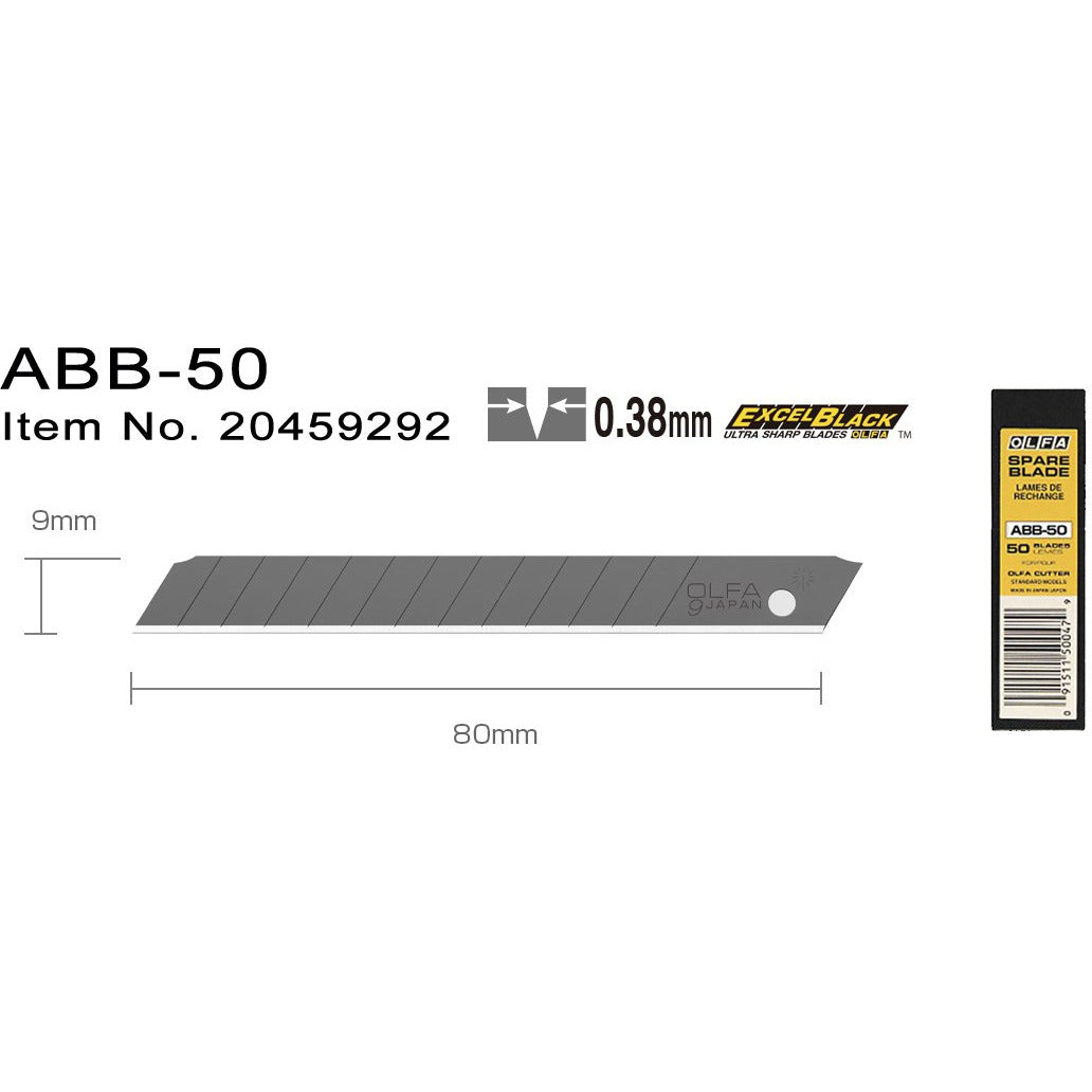 ABB-50  Brytblad 9 mm 50-pack