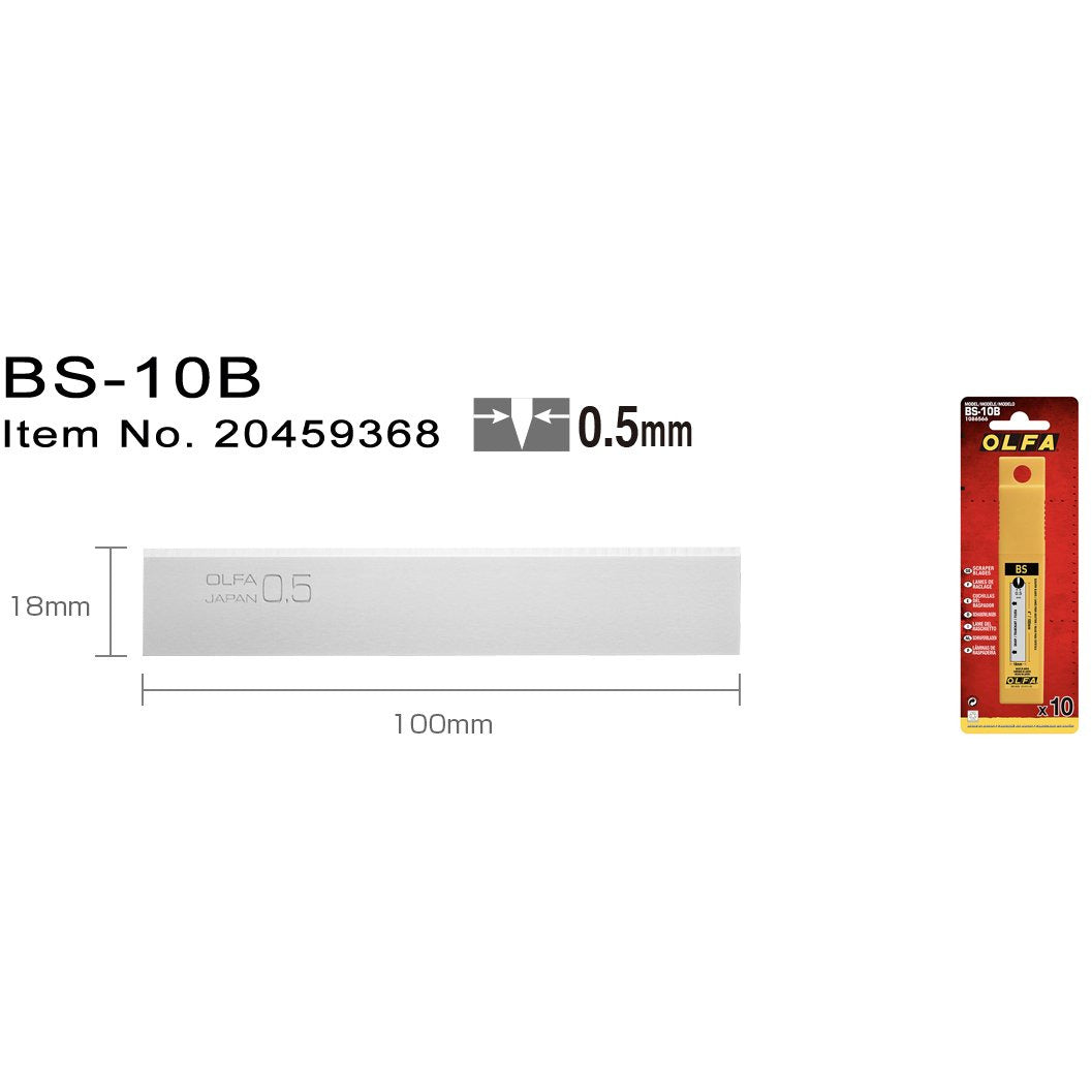 BS-10B Skrapblad 18 mm10-pack