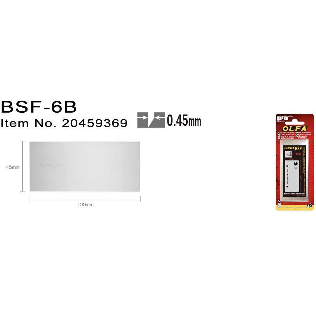 BSF-6B Skrapblad 45 mm 6-pack