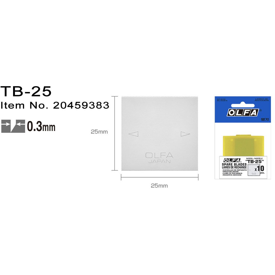 TB25B Skrapblad 10pack Olfa